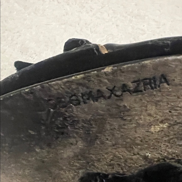 BCBG Maxazria Velvet/Satin 37/7B Black 3.5” Sexy Block Heel EUC (N) - Picture 14 of 16